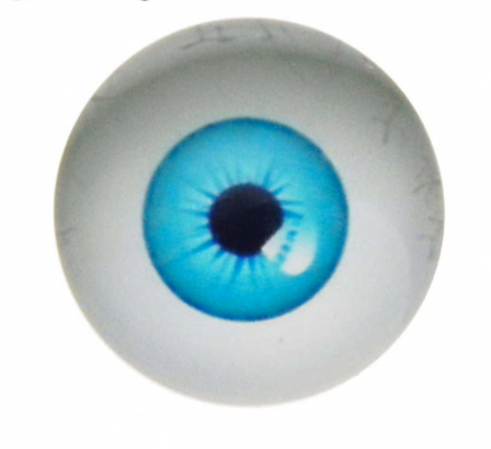 Oči nalepovací kulaté 15 mm - modré