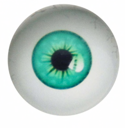 Oči nalepovací kulaté 15 mm - zelené