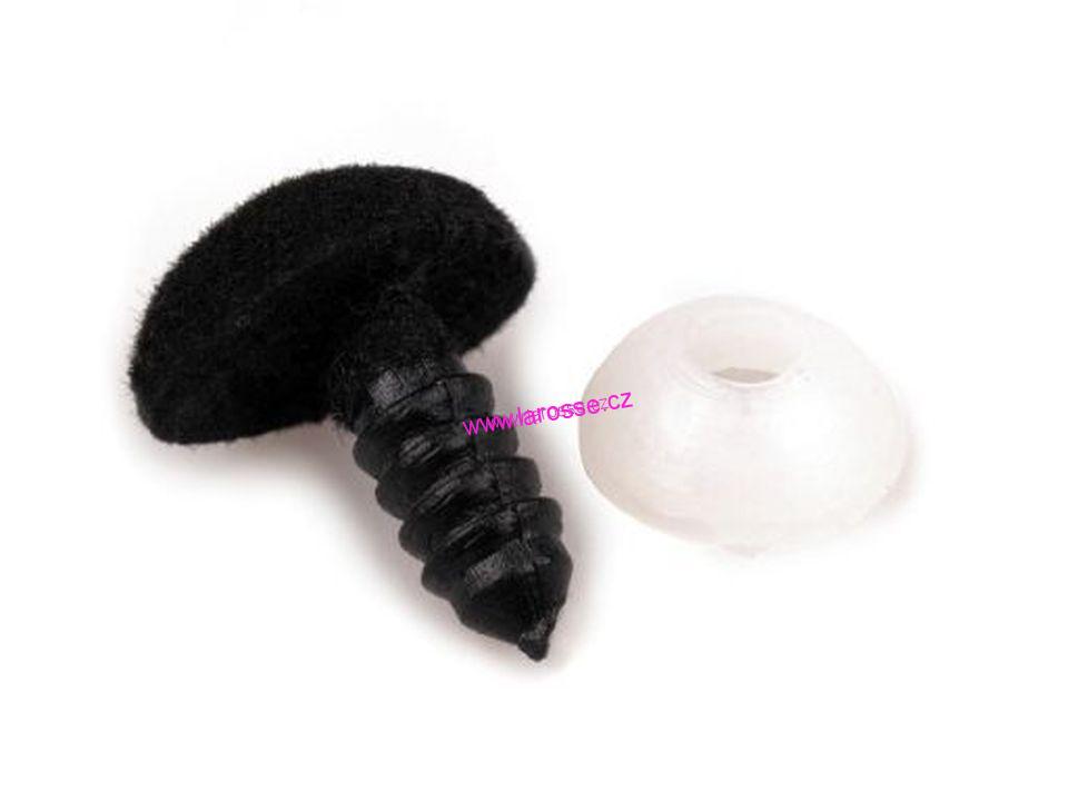 Sametový nosánek 20 mm - šedý