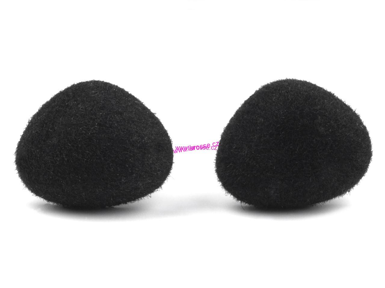 Semišový čumáček 20 mm  - modrý