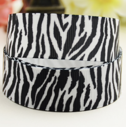 Rypsová stuha šíře 22 mm - zebra