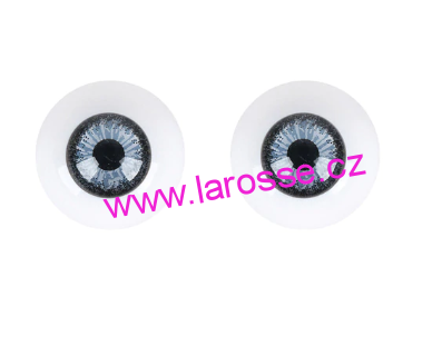 Oči nalepovací kulaté 12 mm - šedé