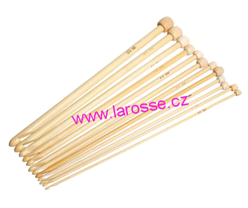 Tuniské bambusové háčky - 12 ks