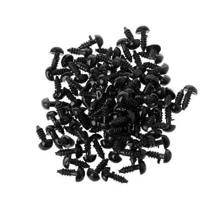 Plastový čumáček 10 x 11 mm - černý
