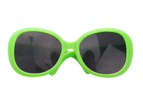 Brýle pro medvídky, panenky - zelené