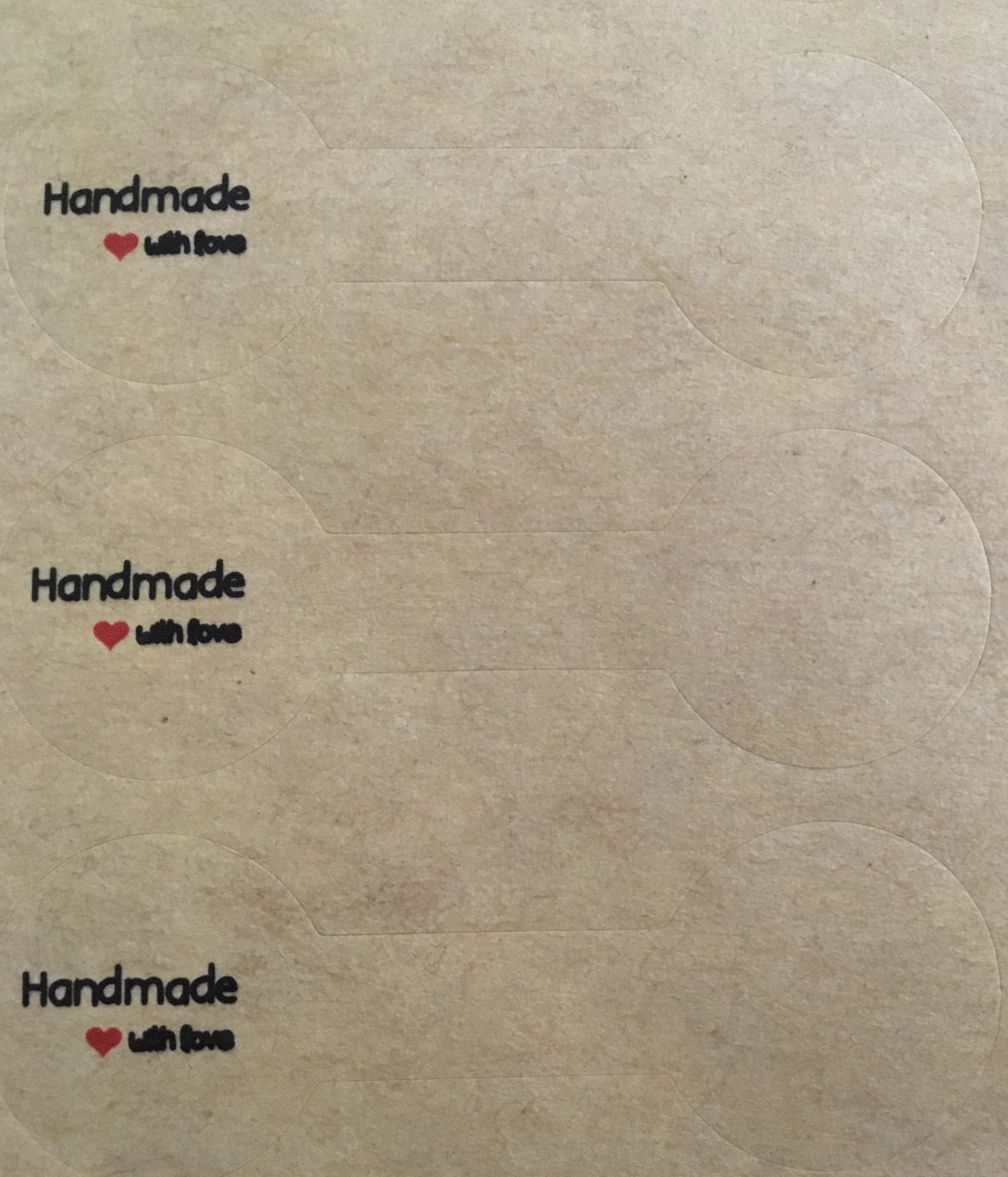 Samolepka - Handmade - 5 ks