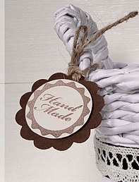 Visačka květina Handmade