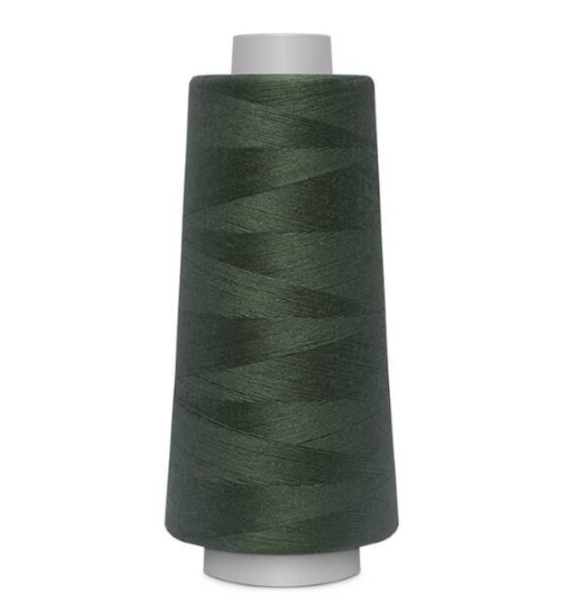 Polyesterové nitě pro overlocky i klasické šití  - černo zelená