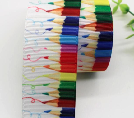 Rypsová stuha - pastelky