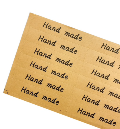 Samolepka - Hand made - přírodní