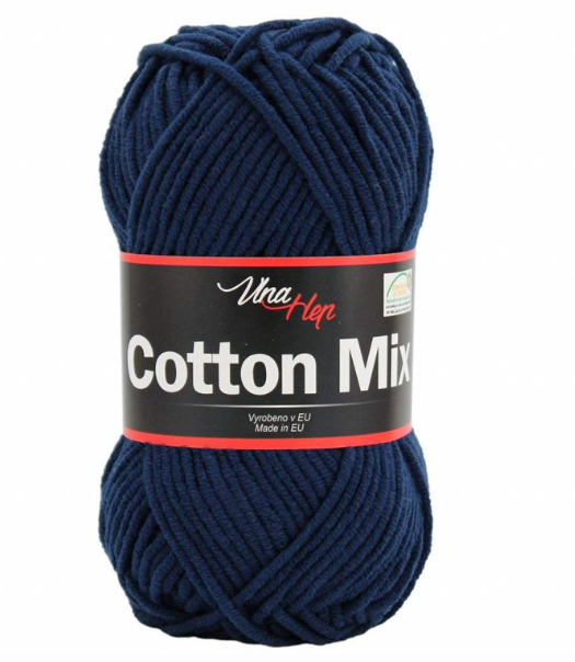 Cotton mix  8120 - tm.modrá