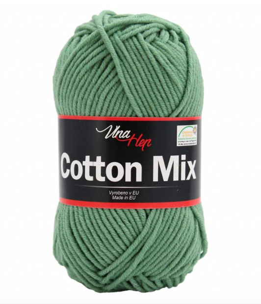 Cotton mix  8135 - šedozelená