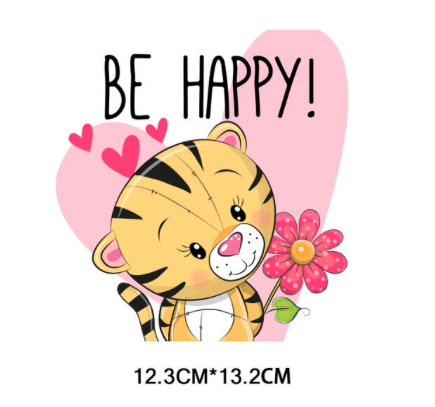 Nažehlovací obrázek - kočička Be Happy