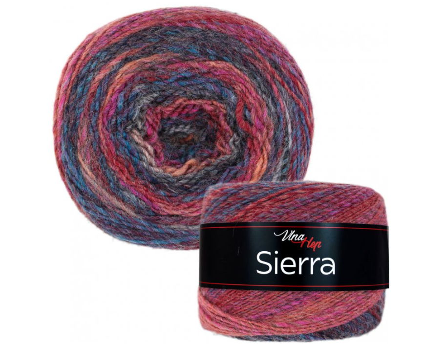 Sierra 7206 - vínovo - barevná
