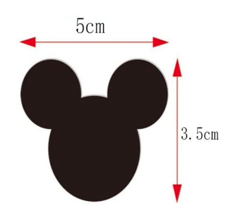 Nažehlovací obrázek - Mickey - černý