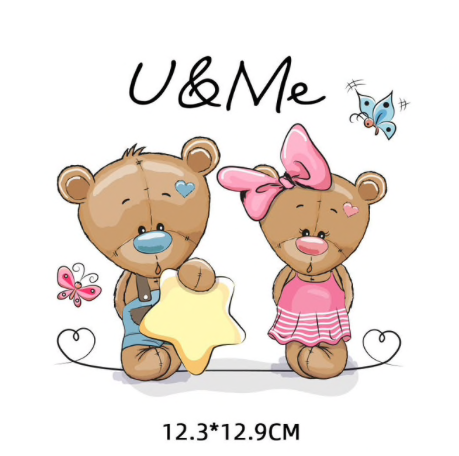 Nažehlovací obrázek - medvídci U & ME