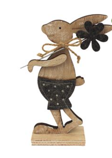 Dřevěná  dekorace - zajíček chlapeček