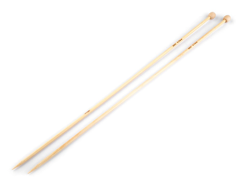 Rovné jehlice - bambus - 3,5