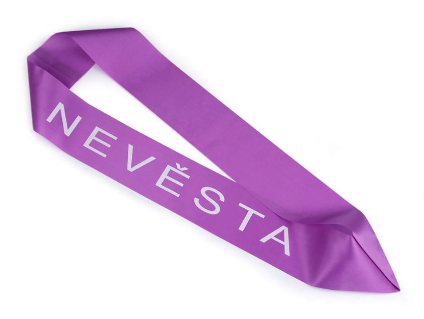 Šerpa nevěsta šíře 95 mm - fialová