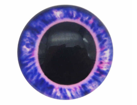Oči nalepovací kulaté 20 mm - fialové